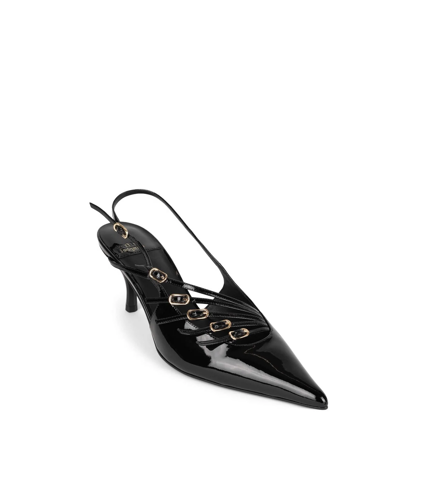 Slingback Vernice Nera