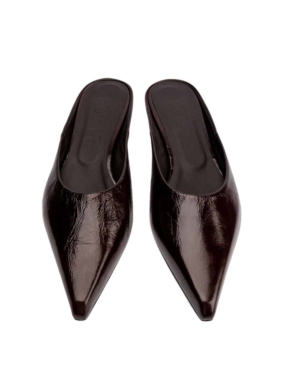 Mule Vernice Mogano