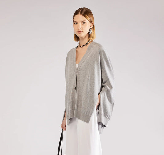 Cardigan Over Grigio