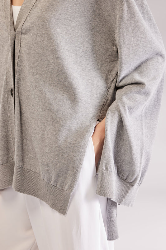 Cardigan Over Grigio