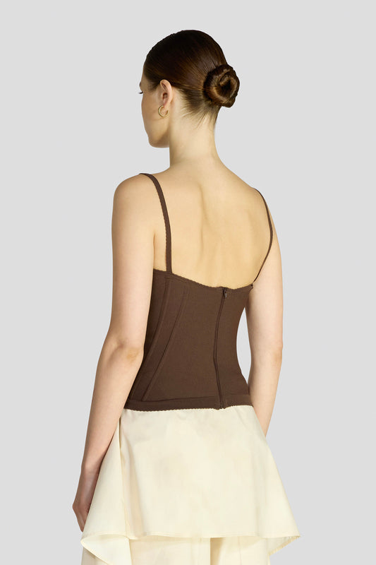 Corpetto Viscosa Moro