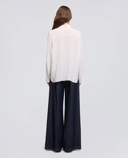 Camicia Seta Avorio