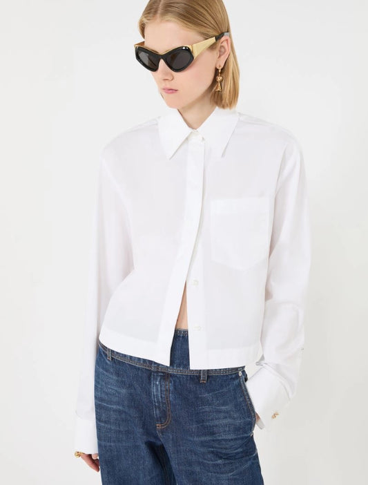 Camicia Boxy Cotone Bianco