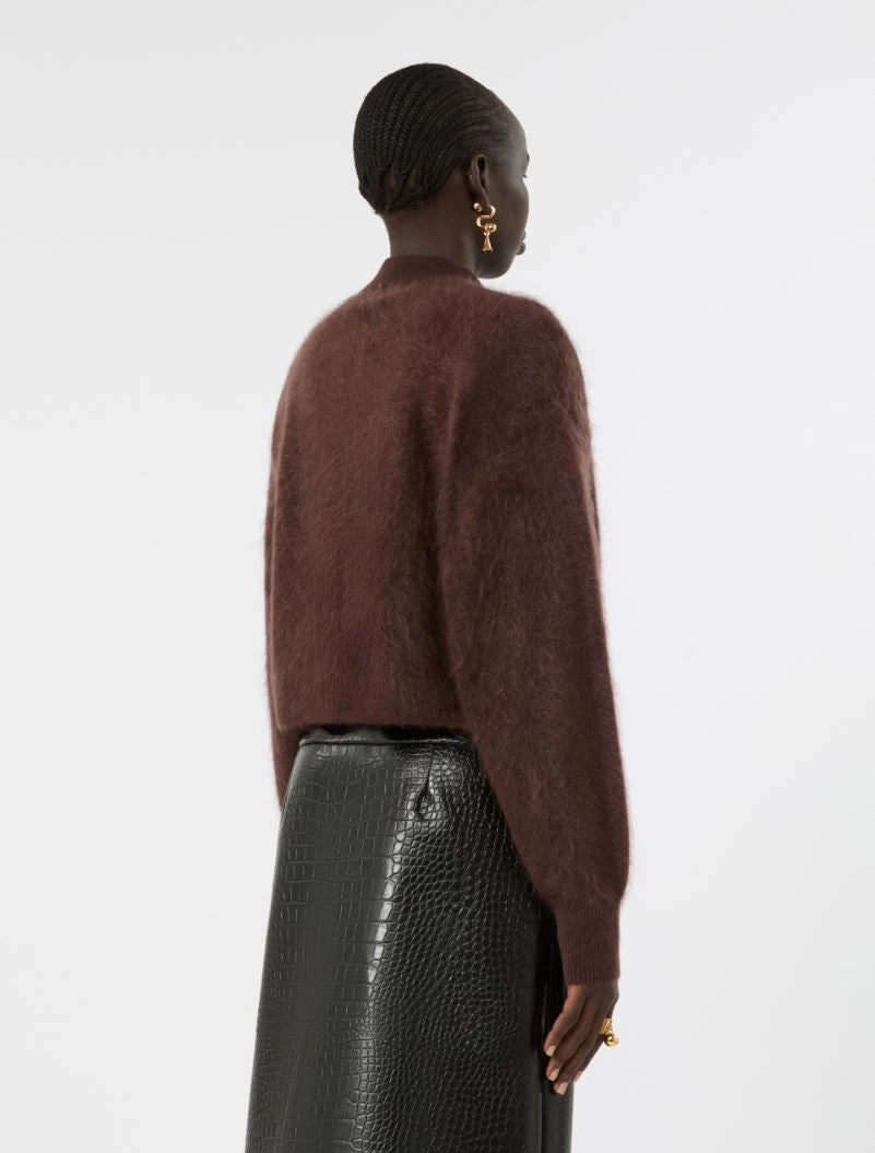 Cardigan Puro Cachemire Cioccolato