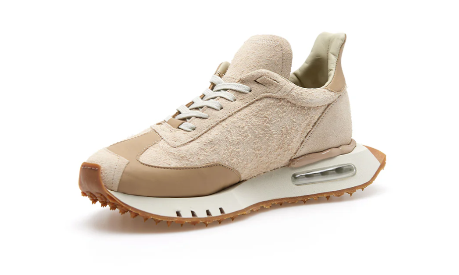 Sneaker Ammortizzata Suede Beige