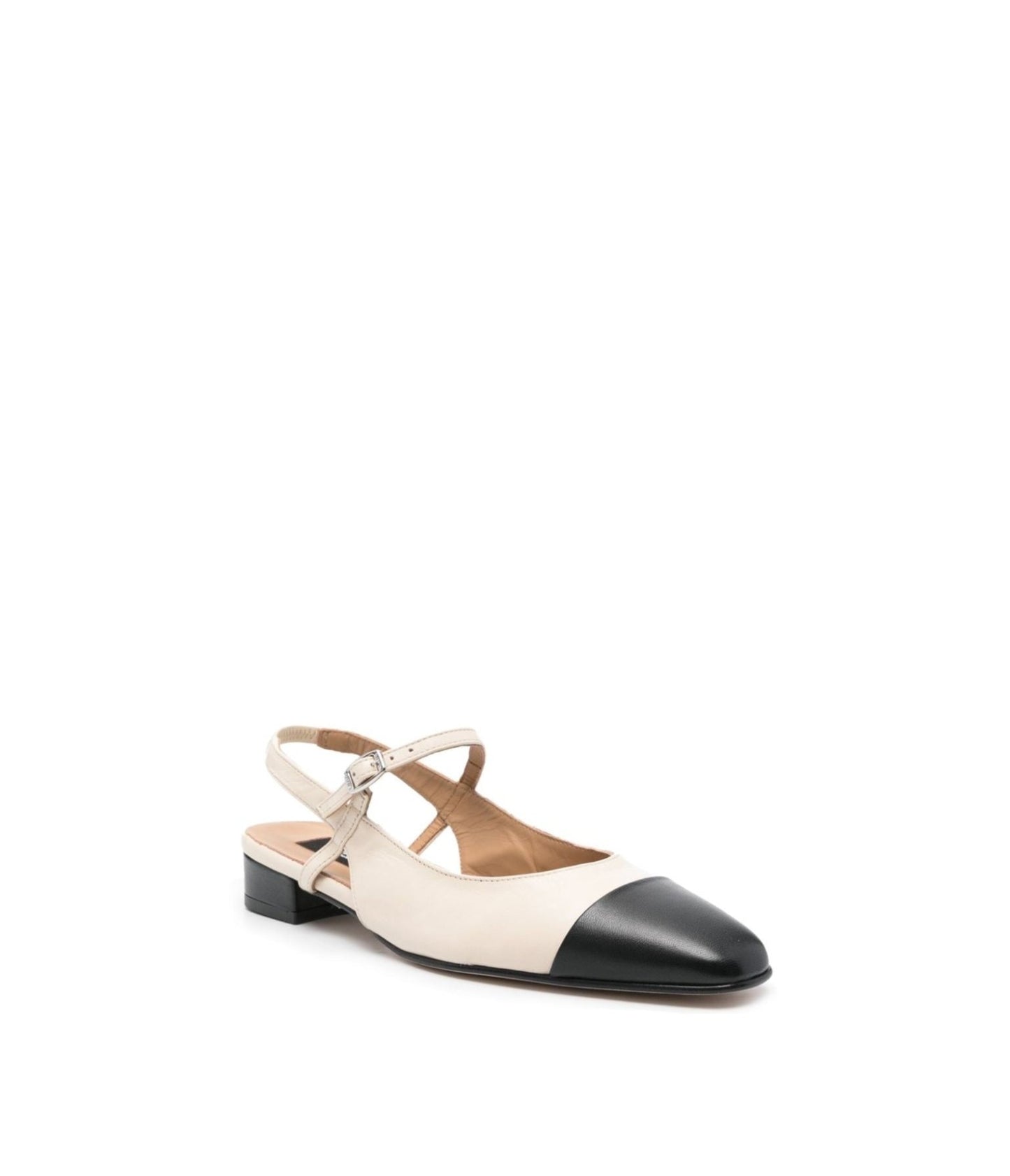 Slingback Nera e Beige