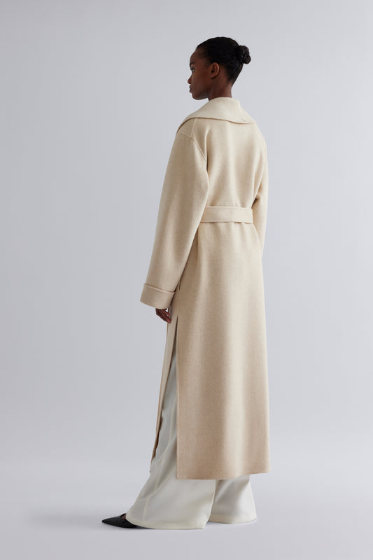 Cappotto Lungo Panna