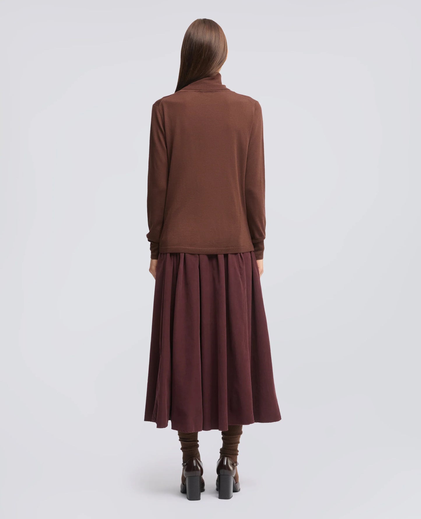 Dolcevita Lana Merino Marrone