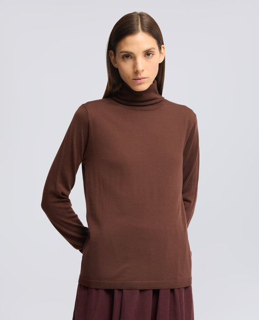 Dolcevita Lana Merino Marrone