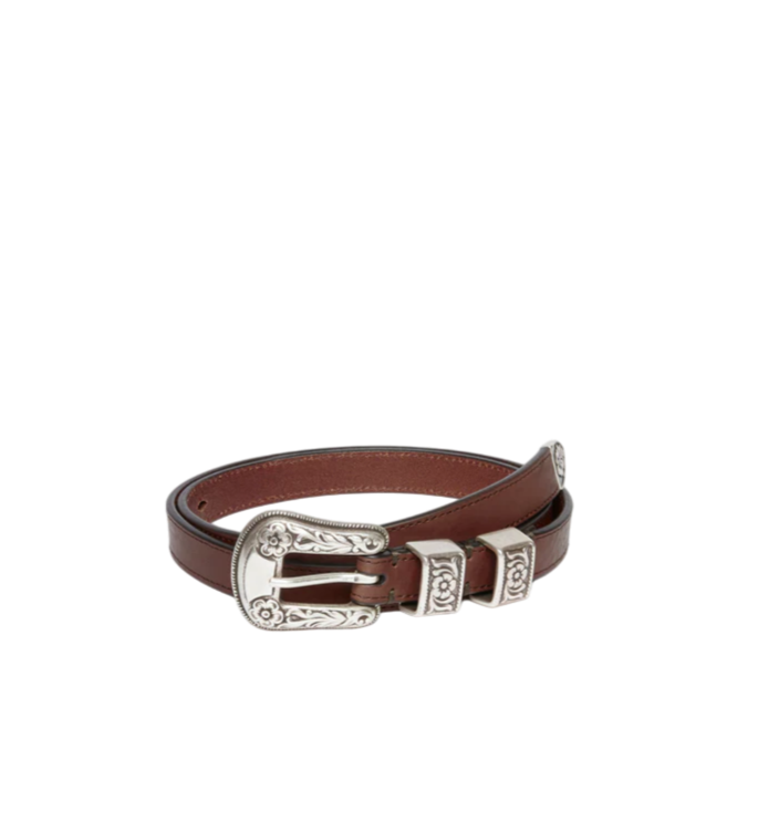 Cintura Western Pelle Marrone