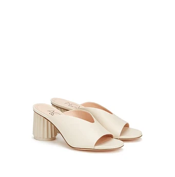Mule Pelle Avorio
