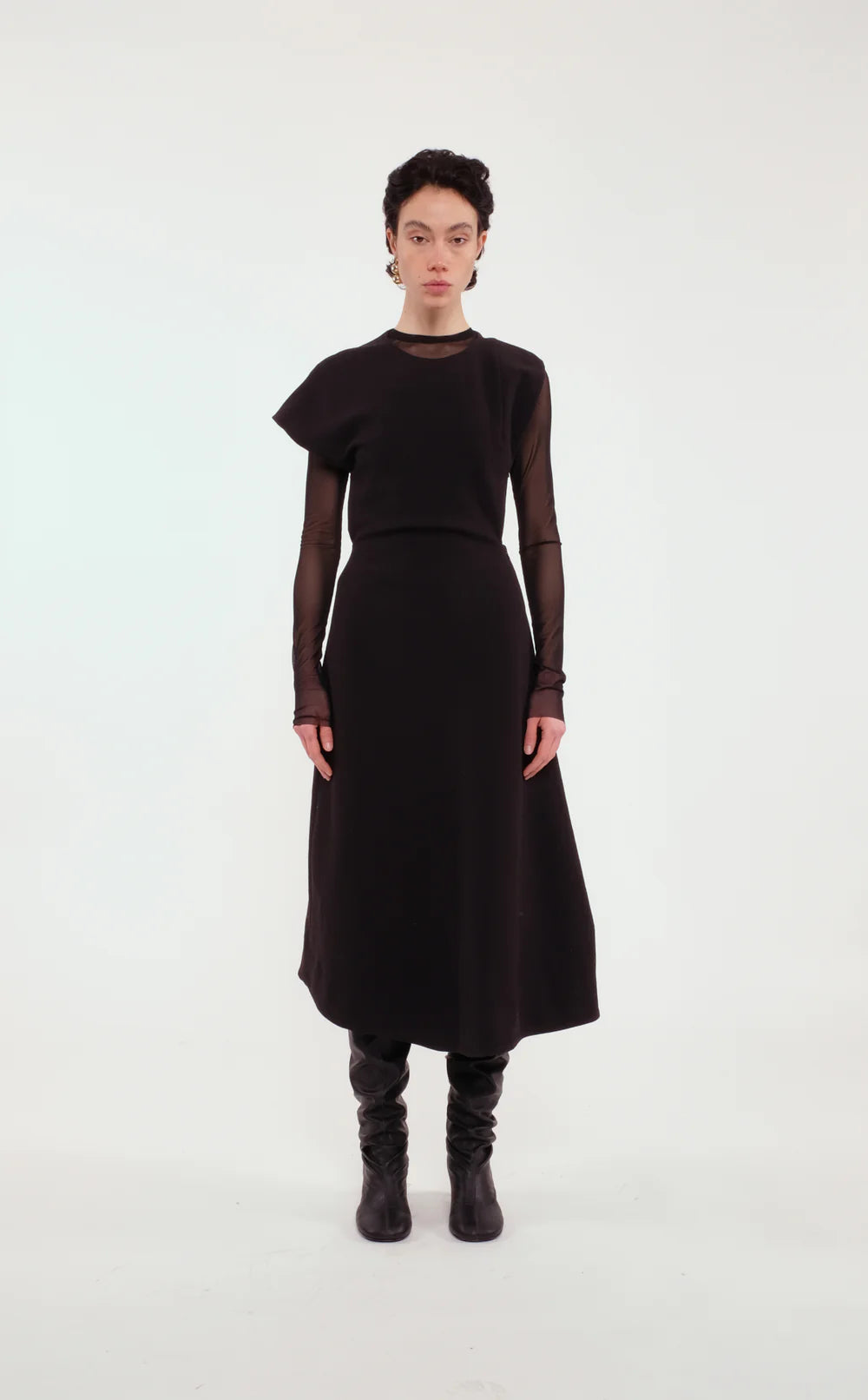 Maglia Tulle Nera