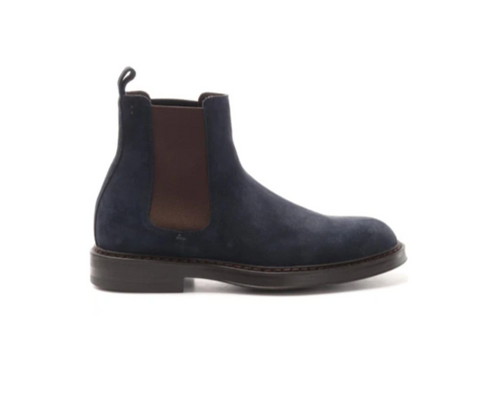 Stivaletto Chelsea  Suede Blu