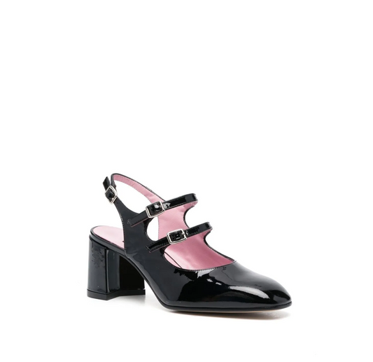 Slingback Vernice Nera