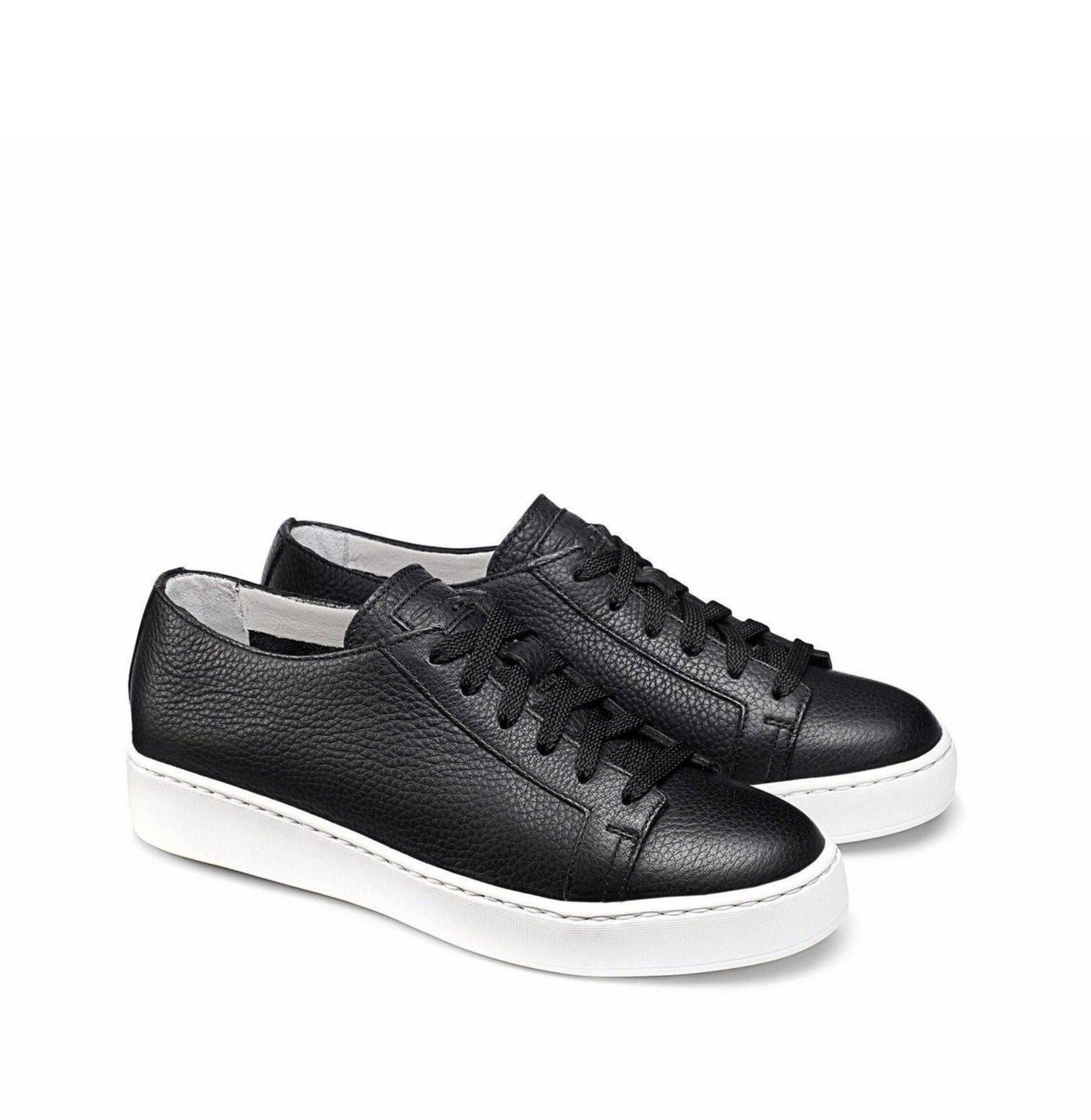 Sneaker Pelle Bottalata Nera