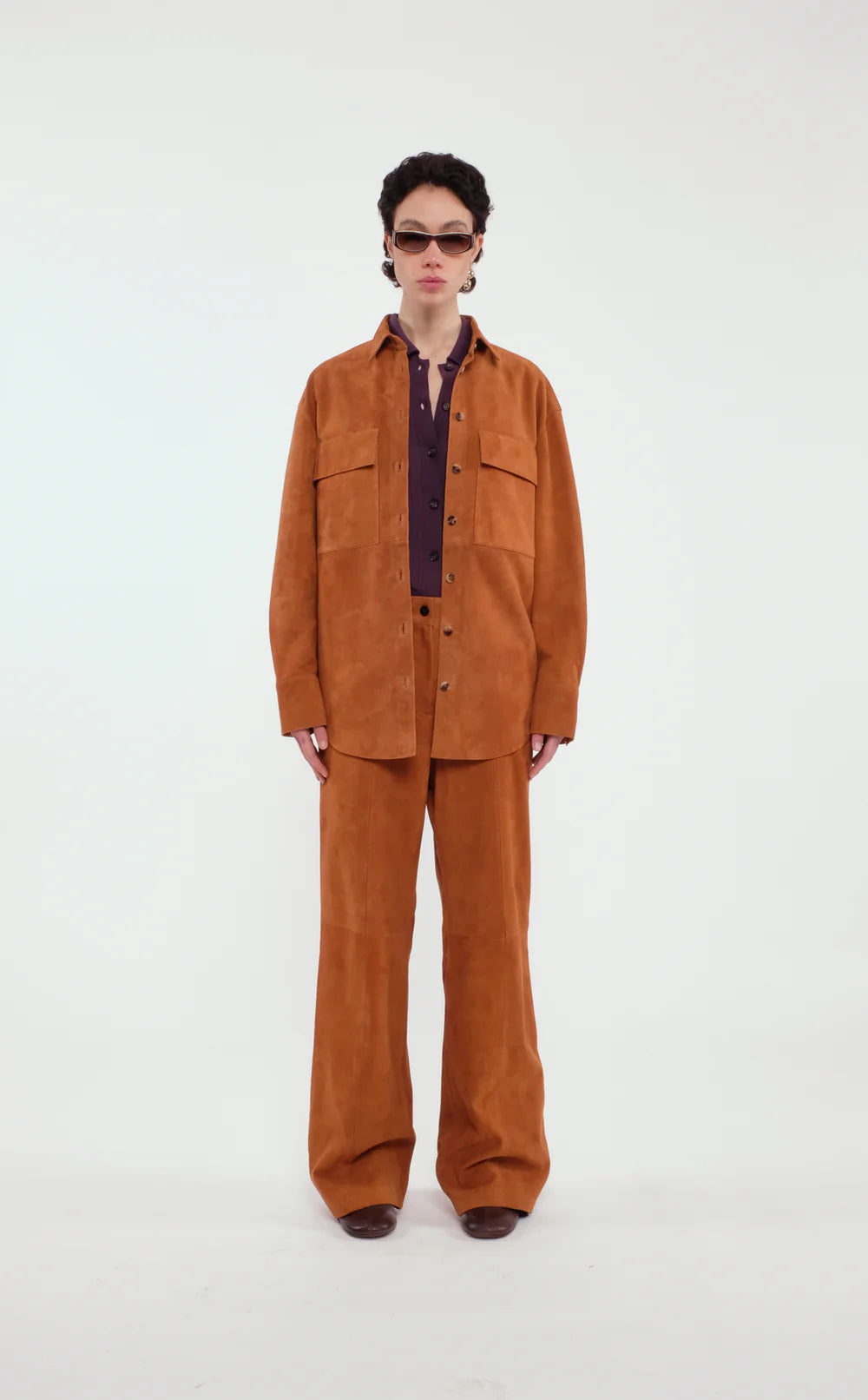 Camicia Suede Ruggine