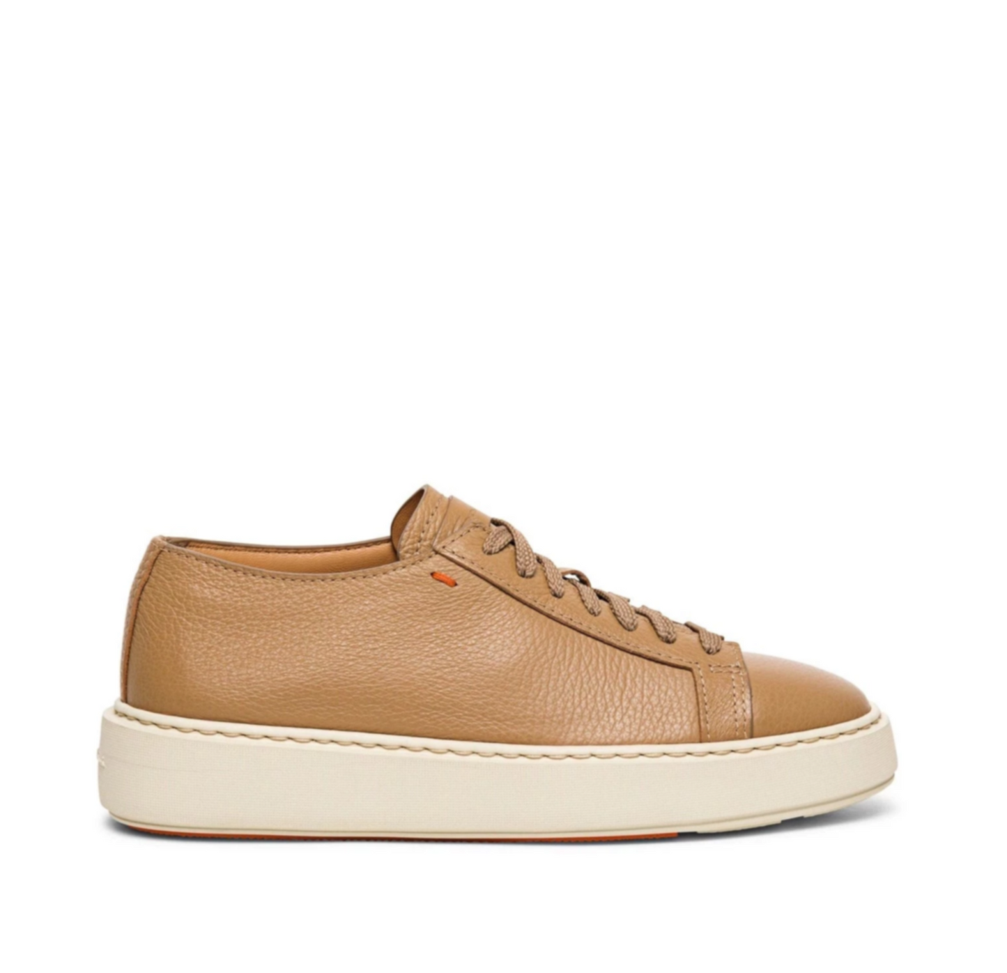 Women's Sneaker in Brown Tumbled Leather