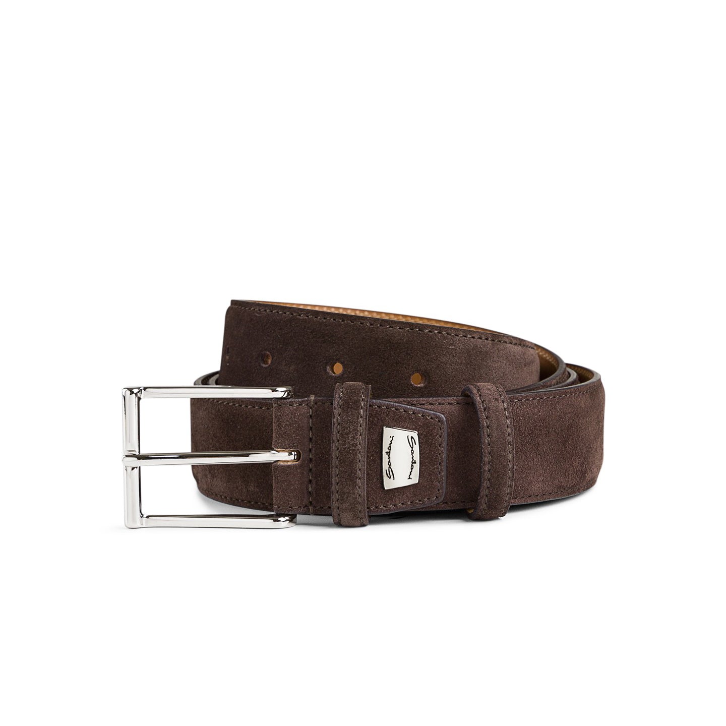 Brown Suede Adjustable Belt